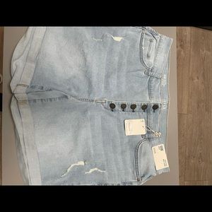 NWT a.n.a. High-rise midi shorts